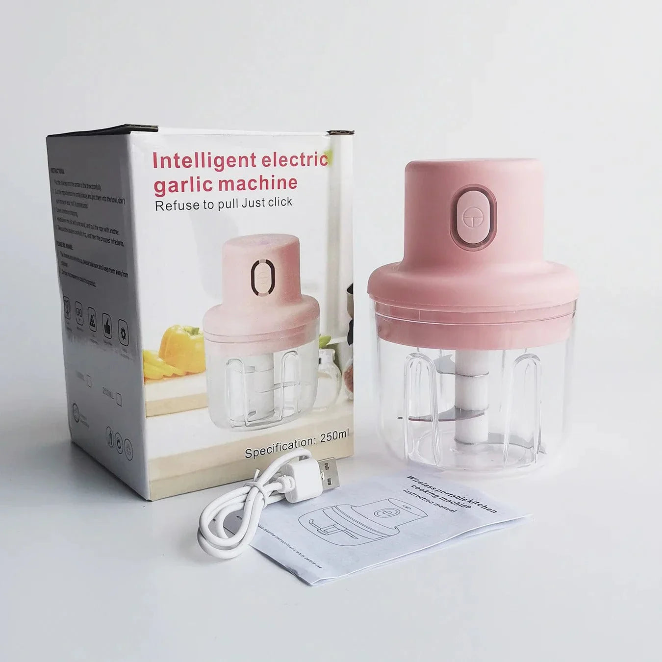 Wireless Food Chopper - Compact Mini Chopper For Spices And Vegetables