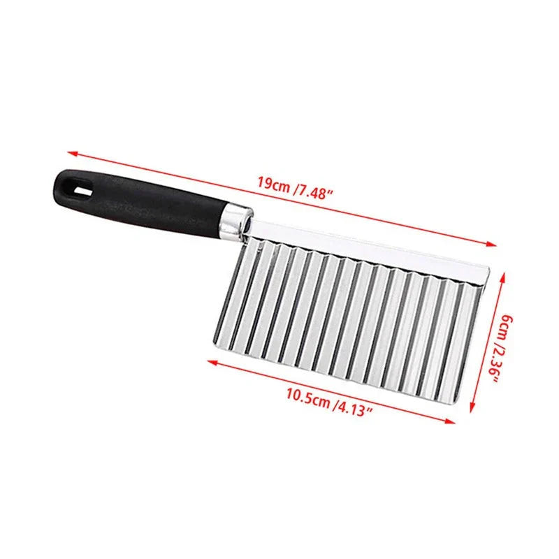 Stainless Steel Vegetable Knife - Serrated Knife for Chips & Vegetables