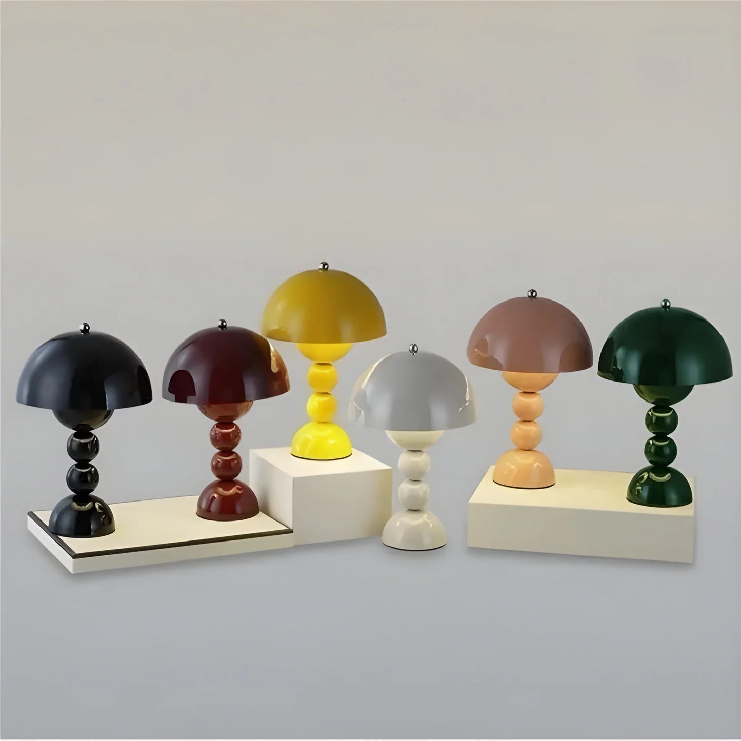 Modern Table Lamp in Scandinavian Design with Gold Accents