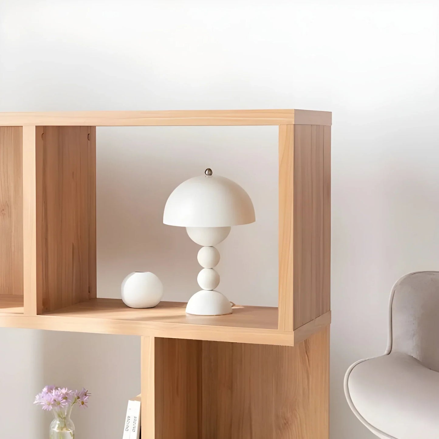 Modern Table Lamp in Scandinavian Design with Gold Accents