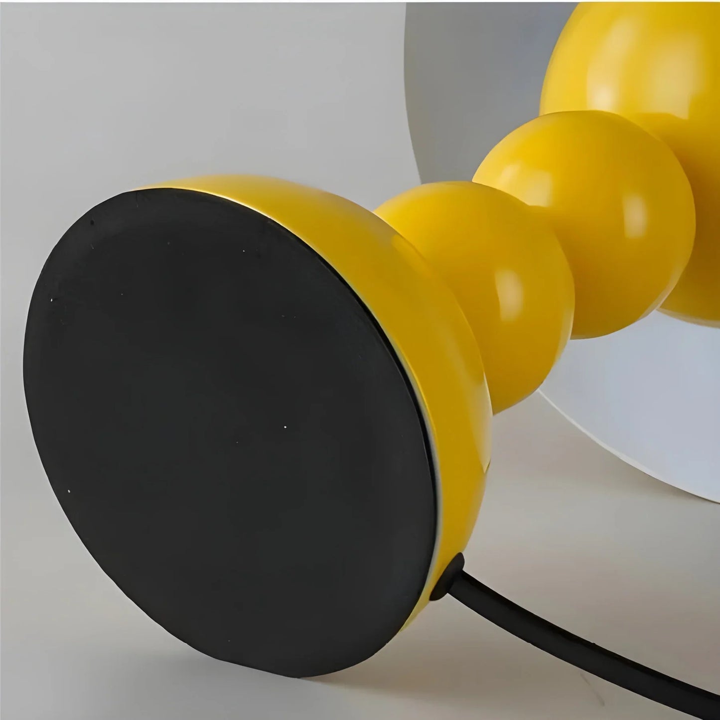 Modern Table Lamp in Scandinavian Design with Gold Accents