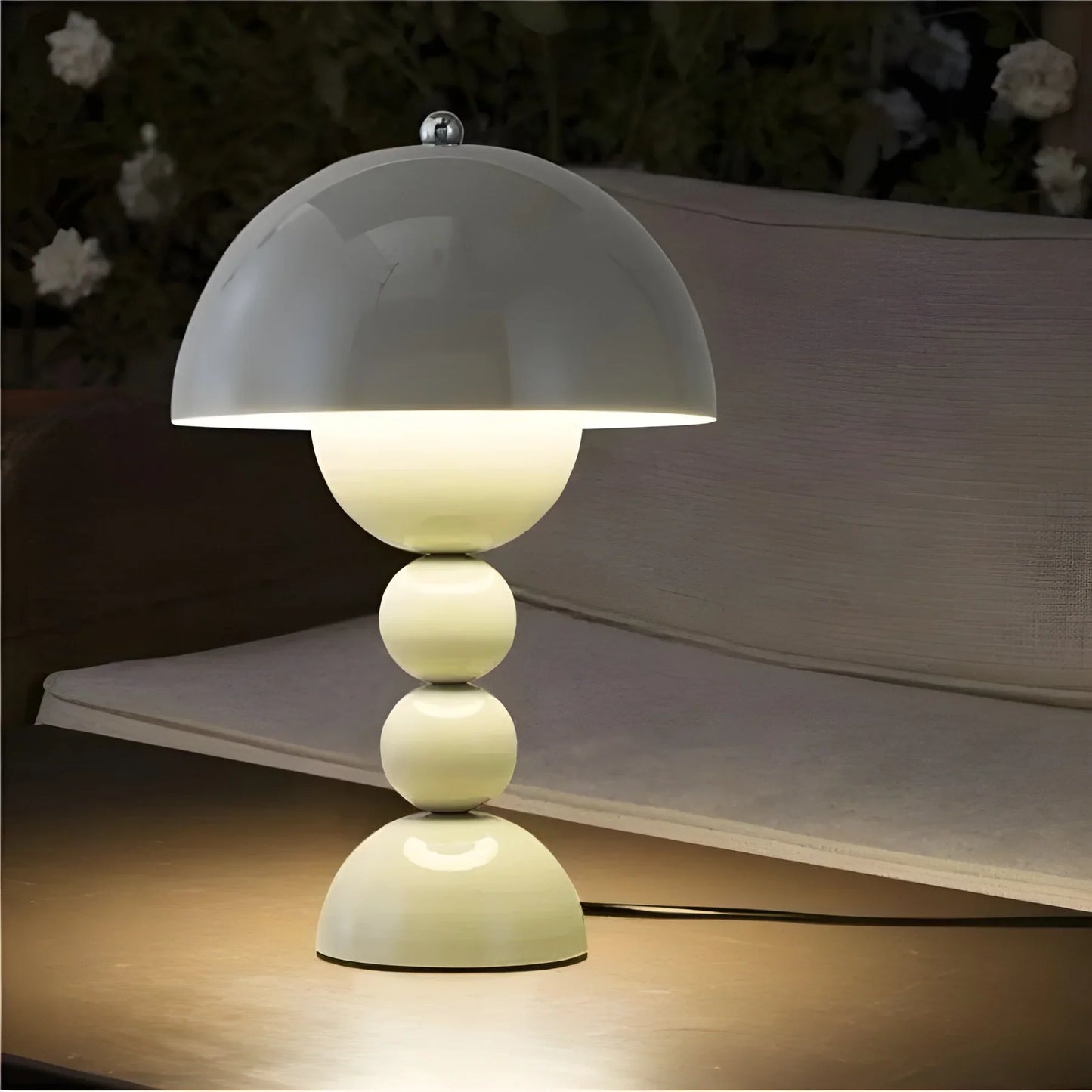 Modern Table Lamp in Scandinavian Design with Gold Accents
