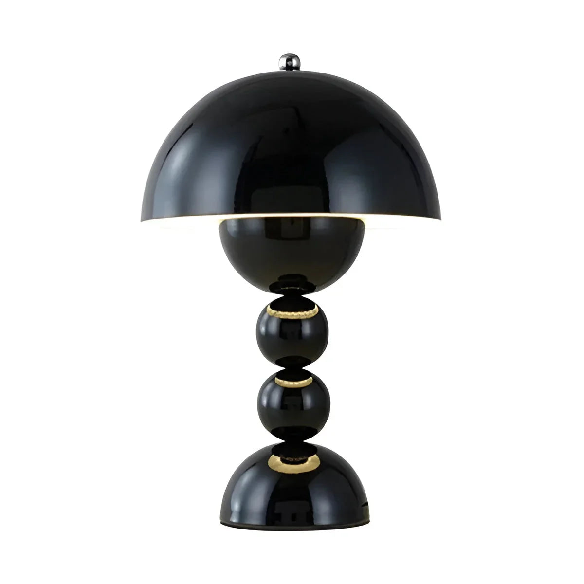 Modern Table Lamp in Scandinavian Design with Gold Accents