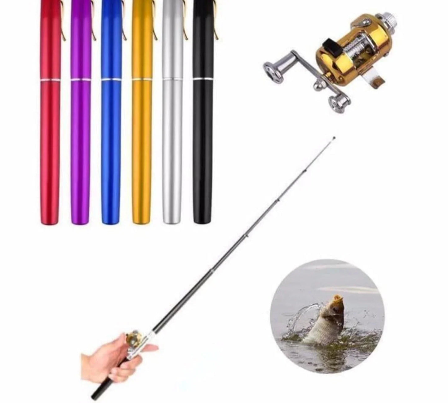 Compact Fishing Set with Telescopic Rod - Portable Fishing Rod for Travelling