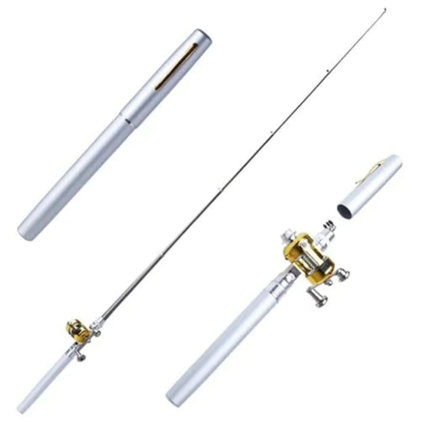 Compact Fishing Set with Telescopic Rod - Portable Fishing Rod for Travelling