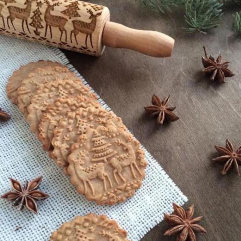 Engraved Pastry Roller For Creative Patterns