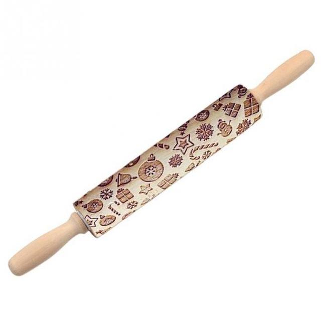 Engraved Pastry Roller For Creative Patterns