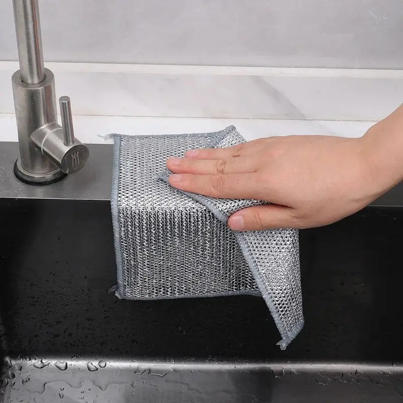 Dishwashing Cloths Made of Silver Wire