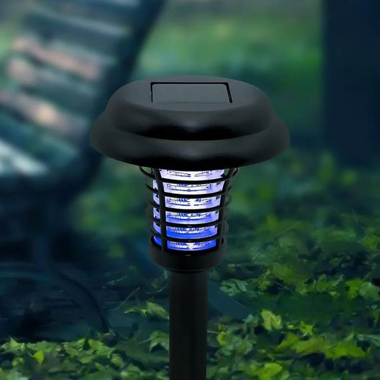 Solar Insect Killer With Led Light - Waterproof Garden Light For Mosquito Repellent