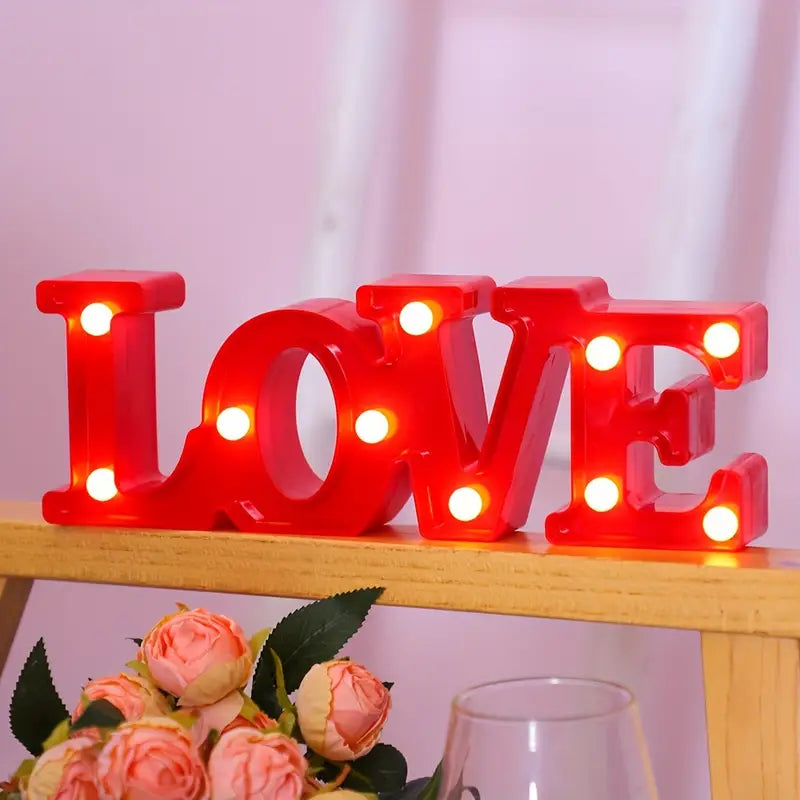 Led Letters  Numbers And Symbols - Illuminated Decorations With Warm White Light For Parties And Living Spaces