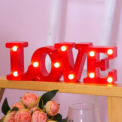 Led Letters  Numbers And Symbols - Illuminated Decorations With Warm White Light For Parties And Living Spaces