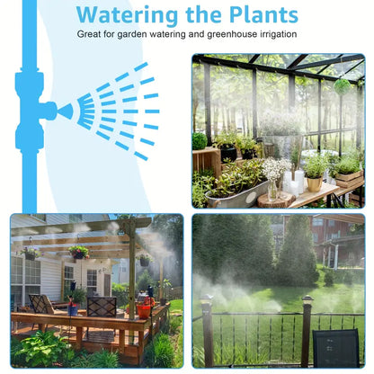 Watering System for the Garden - Drip Irrigation Kit with Adjustable Spray Head and Accessories