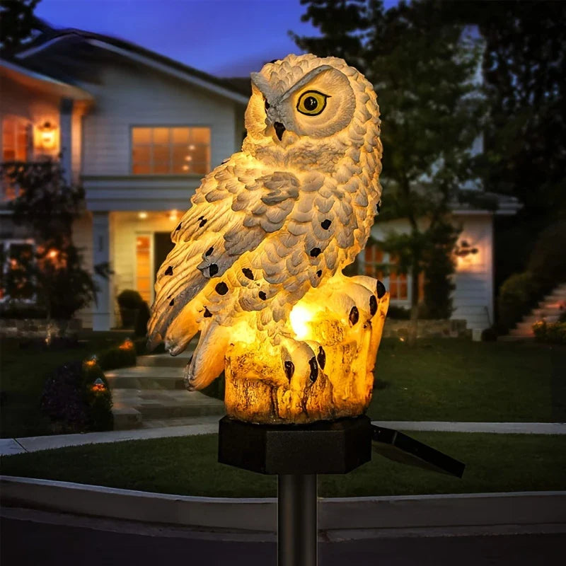 Solar Garden Light Owl - Led Outdoor Light For Garden Patio And Balcony  Weatherproof