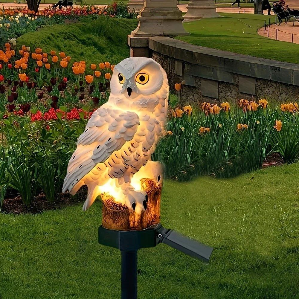 Solar Garden Light Owl - Led Outdoor Light For Garden Patio And Balcony  Weatherproof