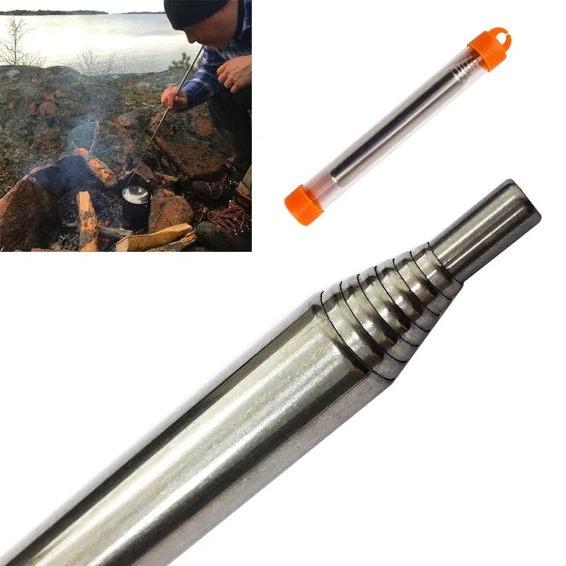 Survival Blowpipe for Campfires & Outdoor Cooking