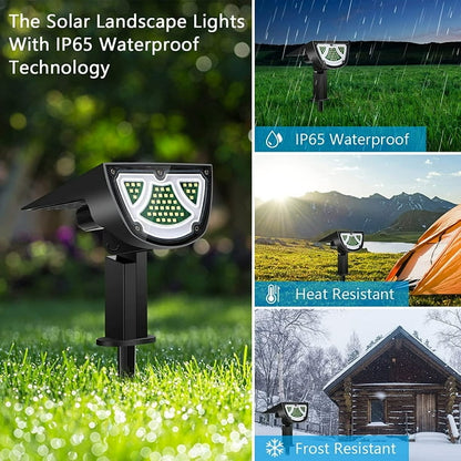 Solar Led Spotlight - Outdoor Lighting With Solar Panel For Garden And Paths