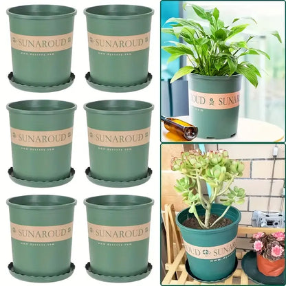Robust Plastic Plant Pot - Weatherproof Flower Pot for Garden and Balcony
