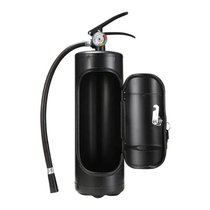 Original Stylish Bottle Holder in Fire Extinguisher Design - Practical and Decorative