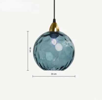 Spherical Glass Pendant Light