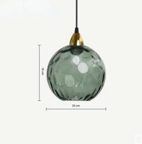 Spherical Glass Pendant Light