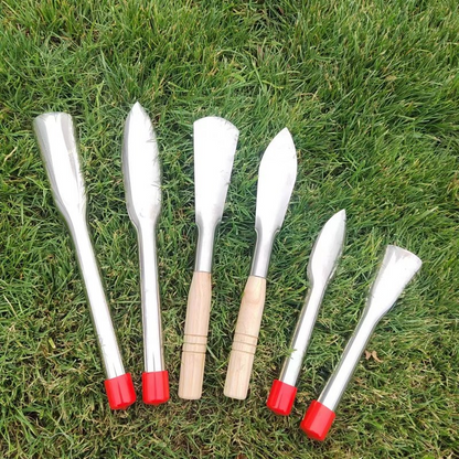 Stainless Steel Weed Cutters and Digging Tools - Garden Tools with Wooden Handles