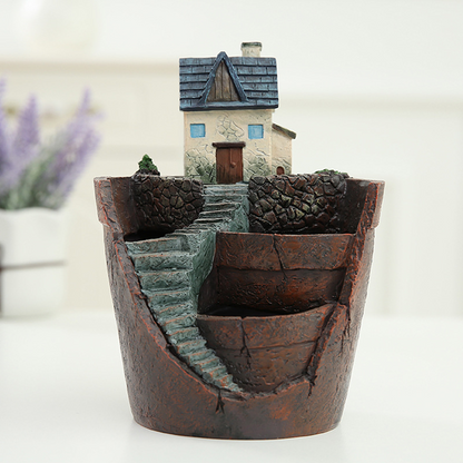 Succulent Decorative Flower Pot for Mini Garden - Bonsai Plant Pot for Micro Landscape and Garden