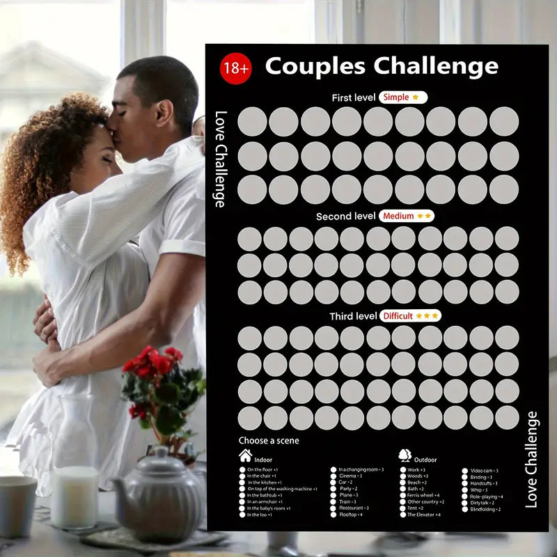 Love Challenge Scratch Cards For Couples