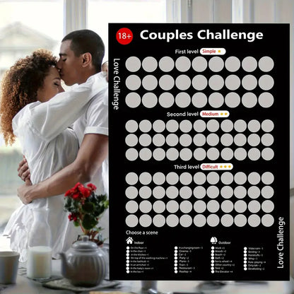 Love Challenge Scratch Cards For Couples