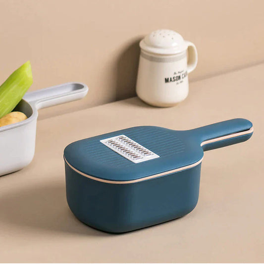 Multifunctional Vegetable Slicer with Collecting Tray - Practical Kitchen Helper for Easy Slicing , Grating & Planing