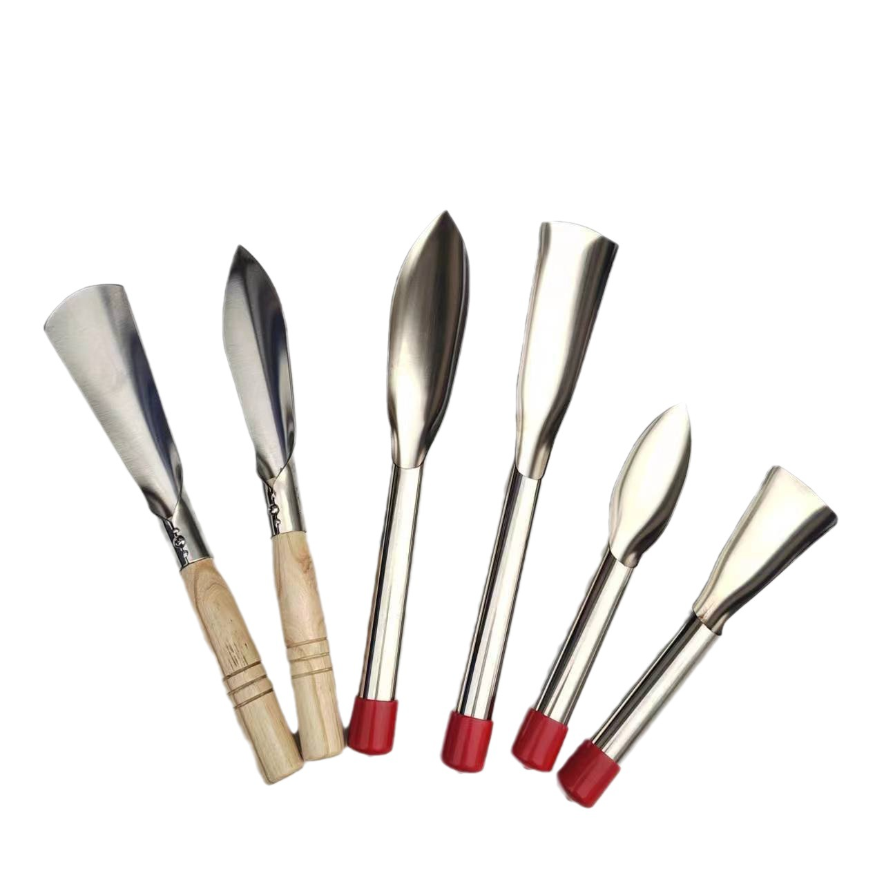 Stainless Steel Weed Cutters and Digging Tools - Garden Tools with Wooden Handles