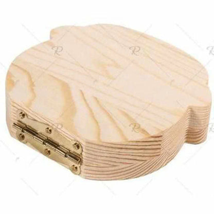 Wooden Tooth Box for Precious Memories - with Space for Milk Teeth and Personal Data