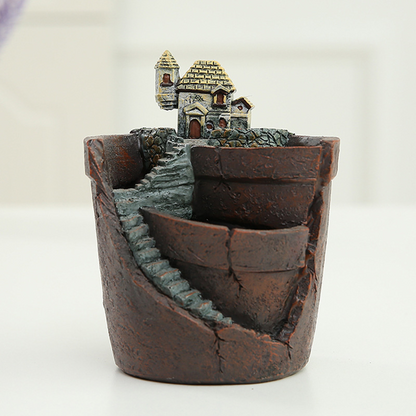 Succulent Decorative Flower Pot for Mini Garden - Bonsai Plant Pot for Micro Landscape and Garden