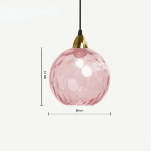 Spherical Glass Pendant Light