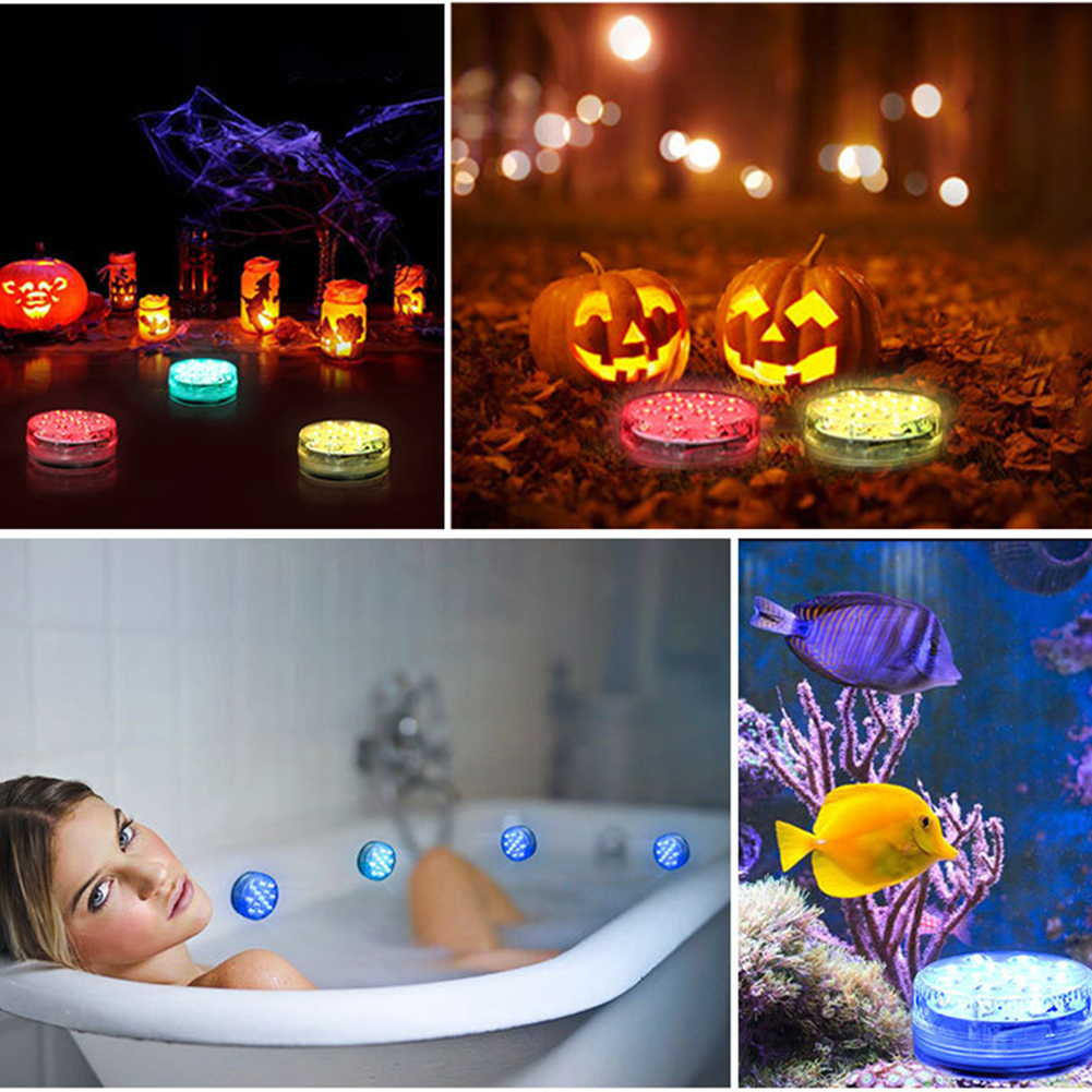 Underwater Led Light With Remote Control - Rgb Multicolour Pool Lighting For Bathrooms And Ponds