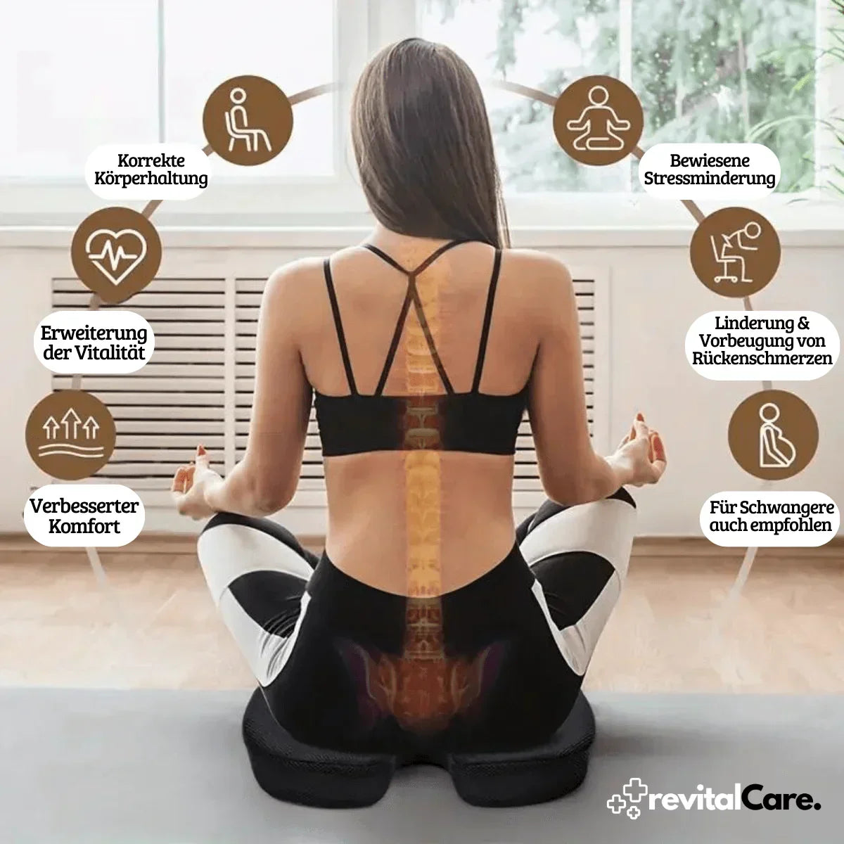 Ergonomic 4D Comfort Seat Cushion With Orthopaedic Support