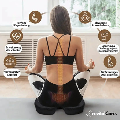 Ergonomic 4D Comfort Seat Cushion With Orthopaedic Support