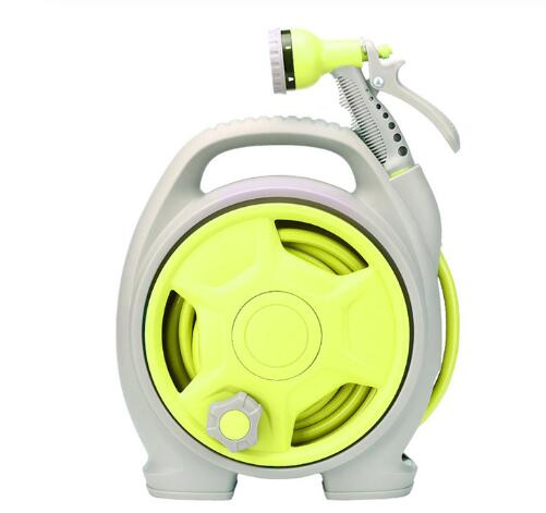 Practical Hose Reel with Spray Nozzle - Compact Garden Hose Reel for Easy Watering