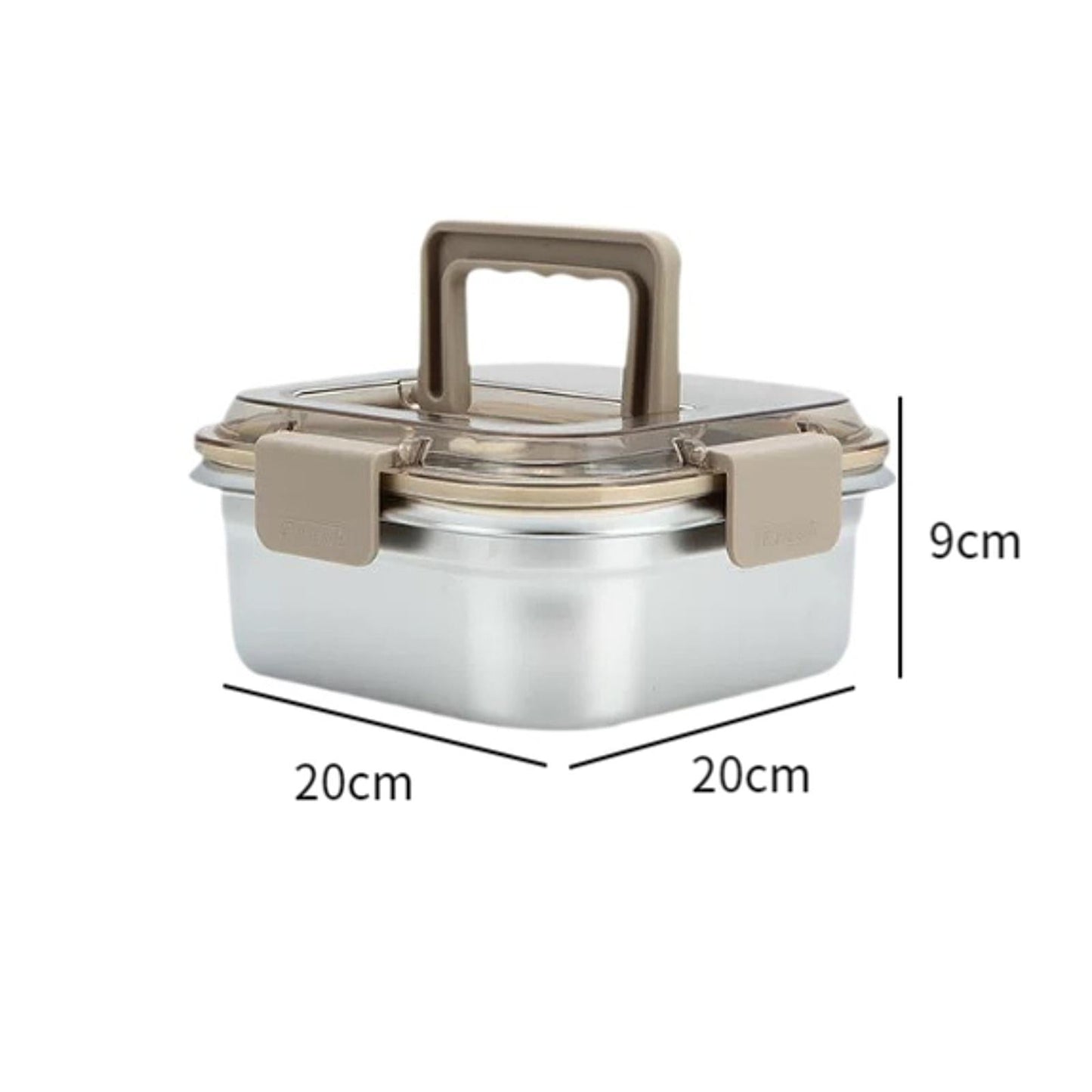 Portable Stainless Steel Cling Box 1600ml