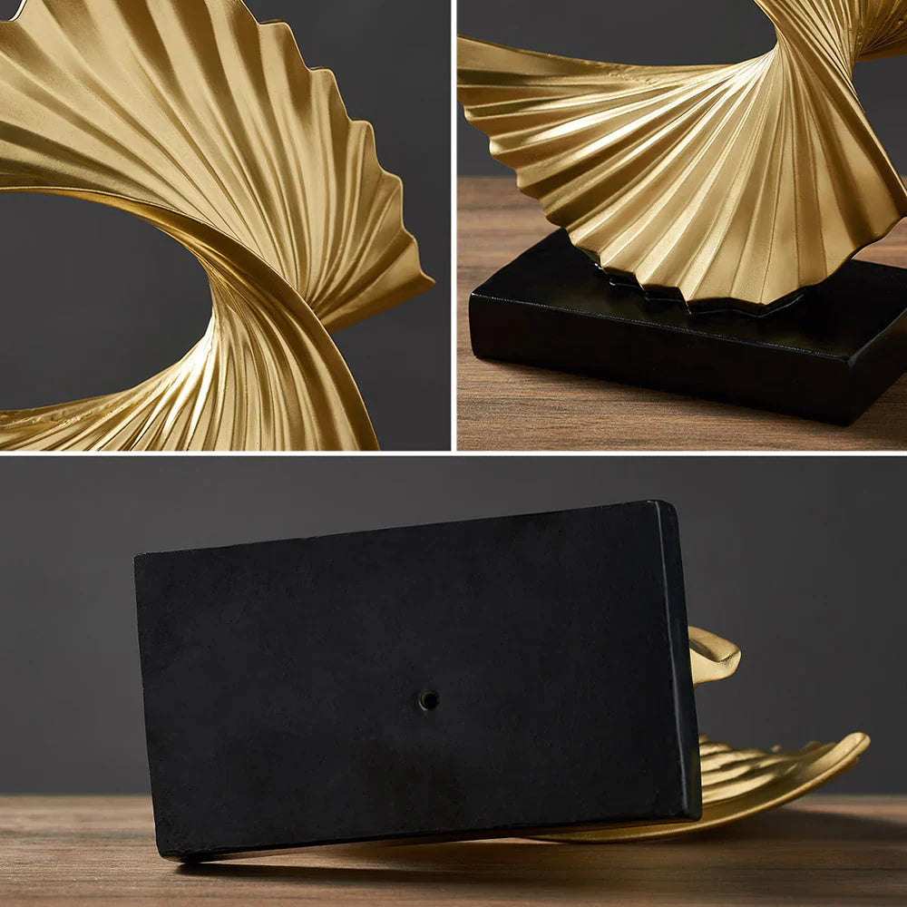 Stylish Crescent Moon Sculpture - Elegant Moon Decoration for Home & Office