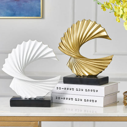 Stylish Crescent Moon Sculpture - Elegant Moon Decoration for Home & Office