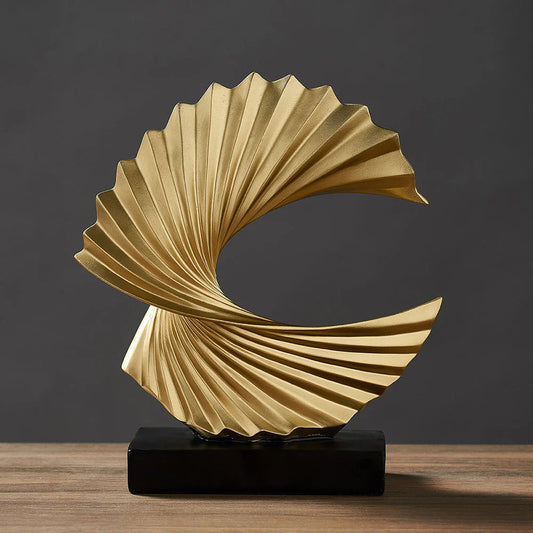 Stylish Crescent Moon Sculpture - Elegant Moon Decoration for Home & Office