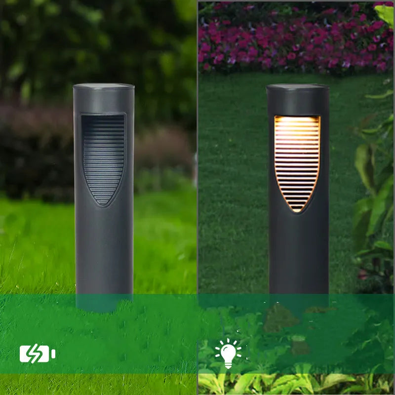 Modern Solar Garden Lamp - LED Outdoor Lighting With Stylish Design For Patio & Garden