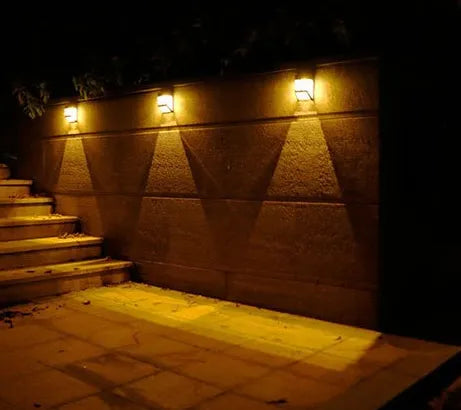 Solar Wall Light with Led - Modern Outdoor Lighting for Garden & Terrace , Wall Lights