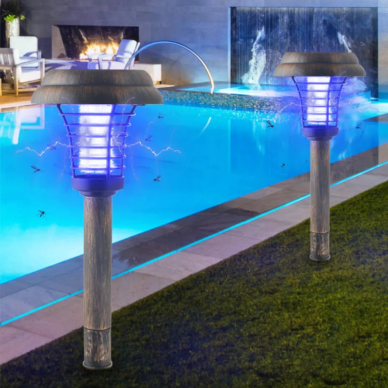 Solar Garden Light With Insect Repellent - LED Outdoor Lamp For Patio & Garden