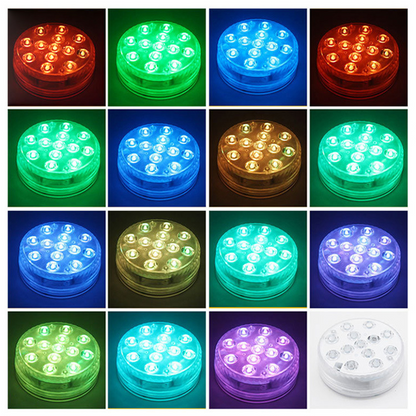 Underwater Led Light With Remote Control - Rgb Multicolour Pool Lighting For Bathrooms And Ponds
