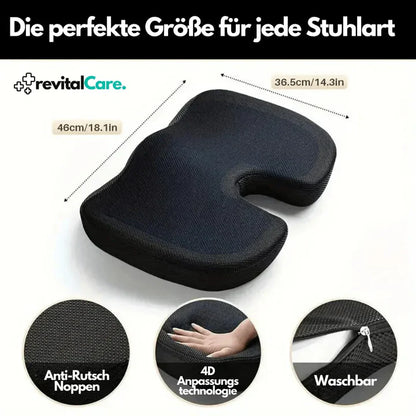 Ergonomic 4D Comfort Seat Cushion With Orthopaedic Support