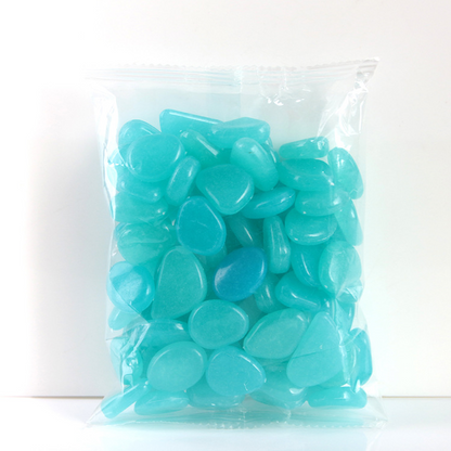 Luminous Stones for Garden & Decoration - Phosphorescent Pebbles in Various Colours