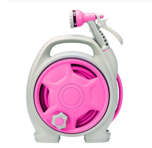 Practical Hose Reel with Spray Nozzle - Compact Garden Hose Reel for Easy Watering