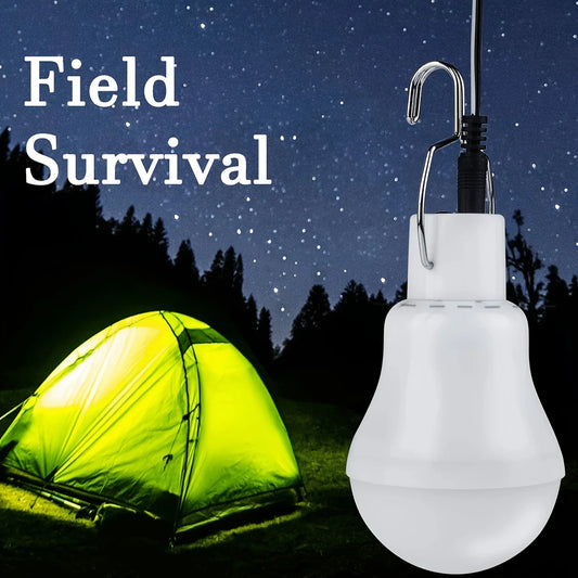 Solar Lamp With Solar Panel - Energy - Saving LED Lamp For Indoor And Outdoor Use