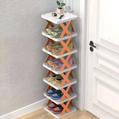 Multifunctional and Foldable Shoe Rack for Space - Saving Storage